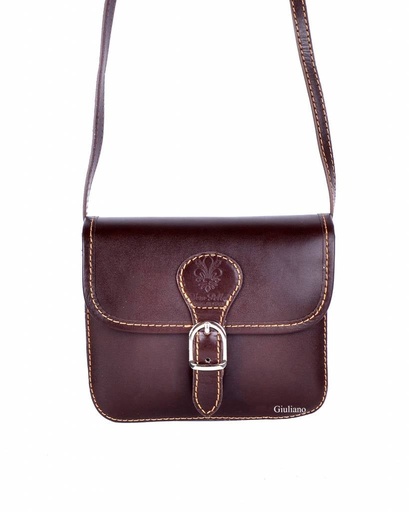 [910252] Lederen schoudertasje